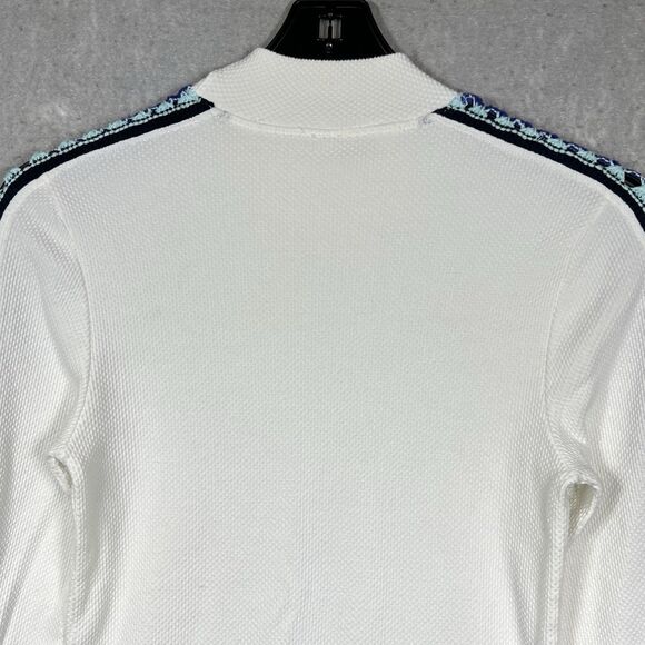 Free People Switch It Up Cuff Thermal Top Crochet White Women’s Large Stretchy - Picture 8 of 13